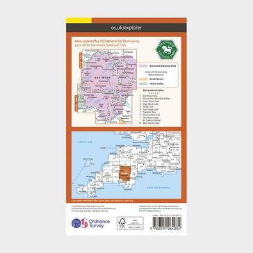 N/A Ordnance Survey Explorer OL28 Dartmoor Map With Digital Version