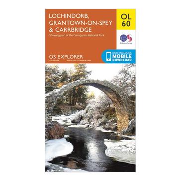 N/A Ordnance Survey OL 60 Explorer Lochindorb, Grantown-on-Spey & Carrbridge Map