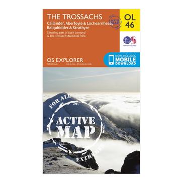 N/A Ordnance Survey Explorer Active OL46 The Trossachs Map With Digital Version