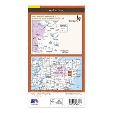 N/A Ordnance Survey Explorer OL 54 Active D Glen Esk & Glen Tanar