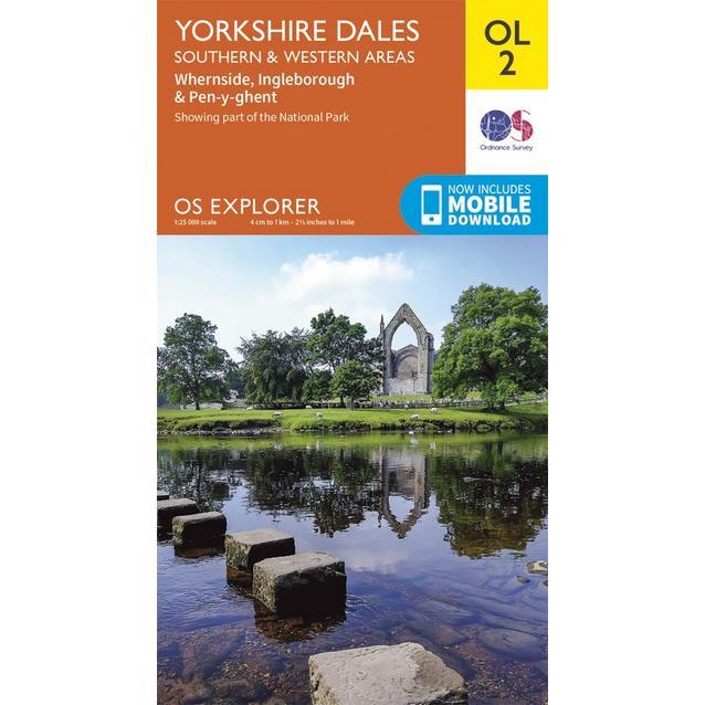 Ordnance Survey Explorer Ol 2 Yorkshire Dales Southern Western Areas Map Blacks