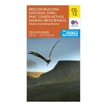N/A Ordnance Survey Explorer OL 12 Brecon Beacons National Park - Western & Central Areas Map