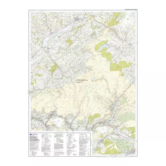 Brecon Beacons Os Map Ordnance Survey Explorer Ol12 Brecon Beacons National Park - Western &  Central Areas Map With Digital Version
