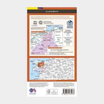 N/A Ordnance Survey Explorer Active OL17 Snowdon & Conwy Valley Map With Digital Version