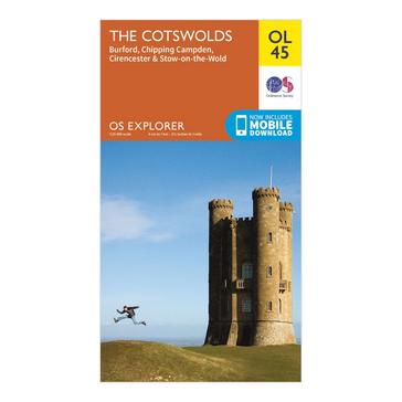 N/A Ordnance Survey Explorer OL45 The Cotswold Map With Digital Version