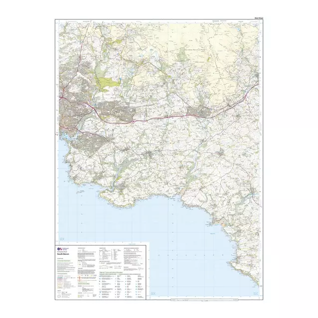 Ordnance Survey Map Devon Ordnance Survey Explorer Ol 20 South Devon Map