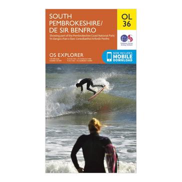 Orange Ordnance Survey Explorer OL36 South Pembrokeshire Map With Digital Version