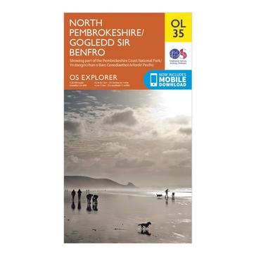 Orange Ordnance Survey Explorer OL35 North Pembrokeshire Map With Digital Version