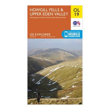 N/A Ordnance Survey Explorer OL19 Howgill Fells & Upper Eden Valley Map With Digital Version