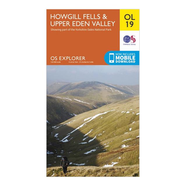 Orange Ordnance Survey Explorer OL19 Howgill Fells & Upper Eden Valley Map With Digital Version image 1