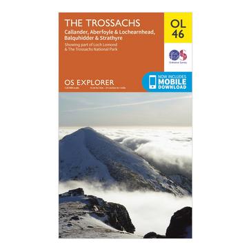 Orange Ordnance Survey Explorer OL 46 The Trossachs Map