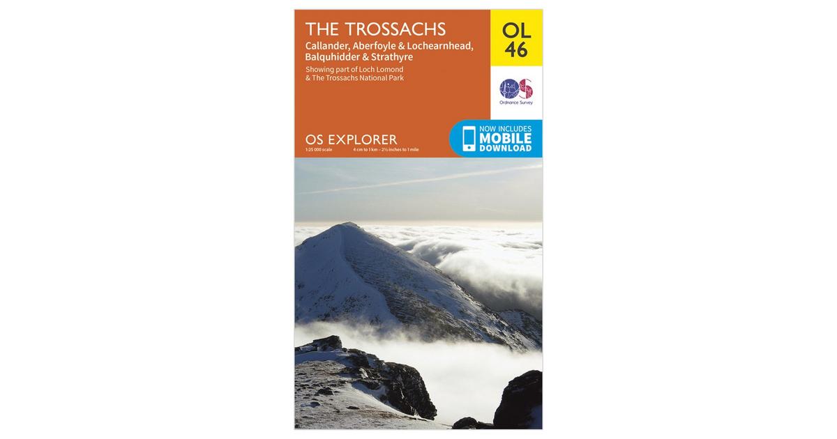 Ordnance Survey Explorer OL46 The Trossachs Map With Digital Version 