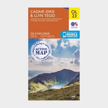 N/A Ordnance Survey Explorer Active OL 23 Cadair Idris & Llyn Tegid Map