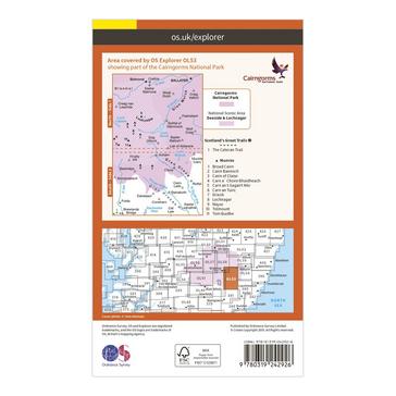 N/A Ordnance Survey Explorer OL 53 Lochnagar, Glen Muick & Glen Clova Map