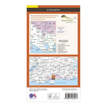 N/A Ordnance Survey Explorer OL 3 Active D Meon Valley Map