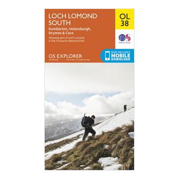 N/A Ordnance Survey Explorer OL38 Loch Lomond South Map With Digital Version
