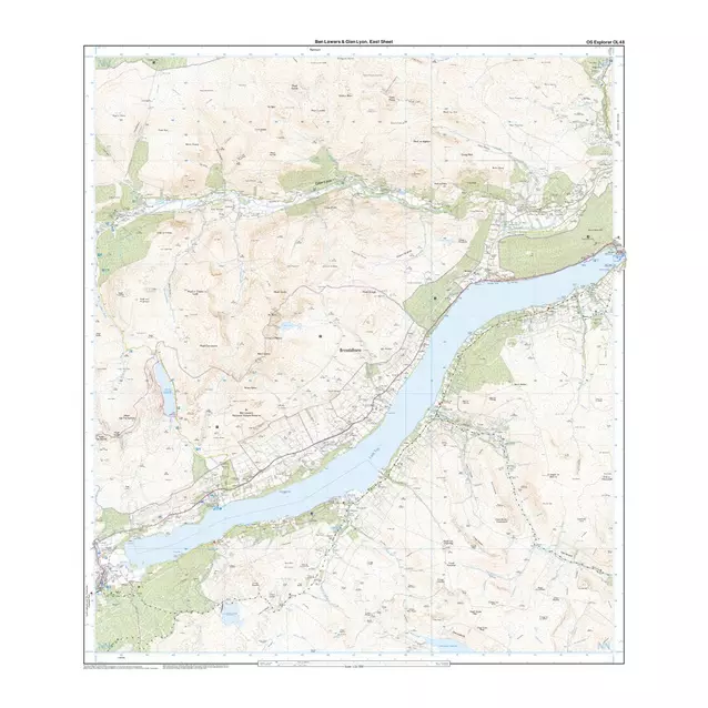 Ben Lawers Os Map Ordnance Survey Explorer Ol 48 Ben Lawers & Glen Lyon Map