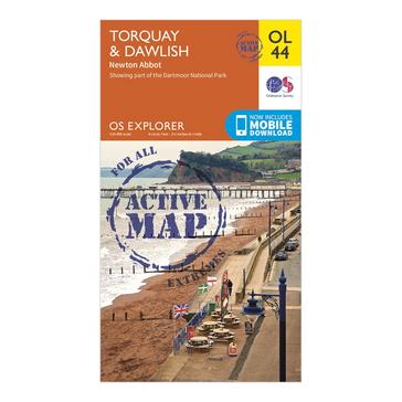 N/A Ordnance Survey Explorer Active OL44 Torquay & Dawlish Map