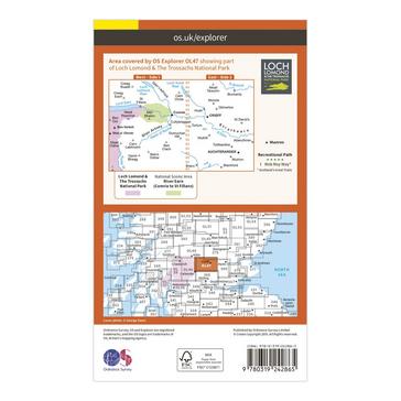 N/A Ordnance Survey Explorer OL 47 Crieff, Comrie & Glen Artney Map