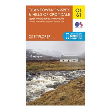 Orange Ordnance Survey Explorer OL 61 Grantown-on-Spey & Hills of Cromdale Map