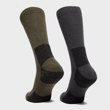 Khaki Bridgedale Men's Dingle Socks - 2 Pack
