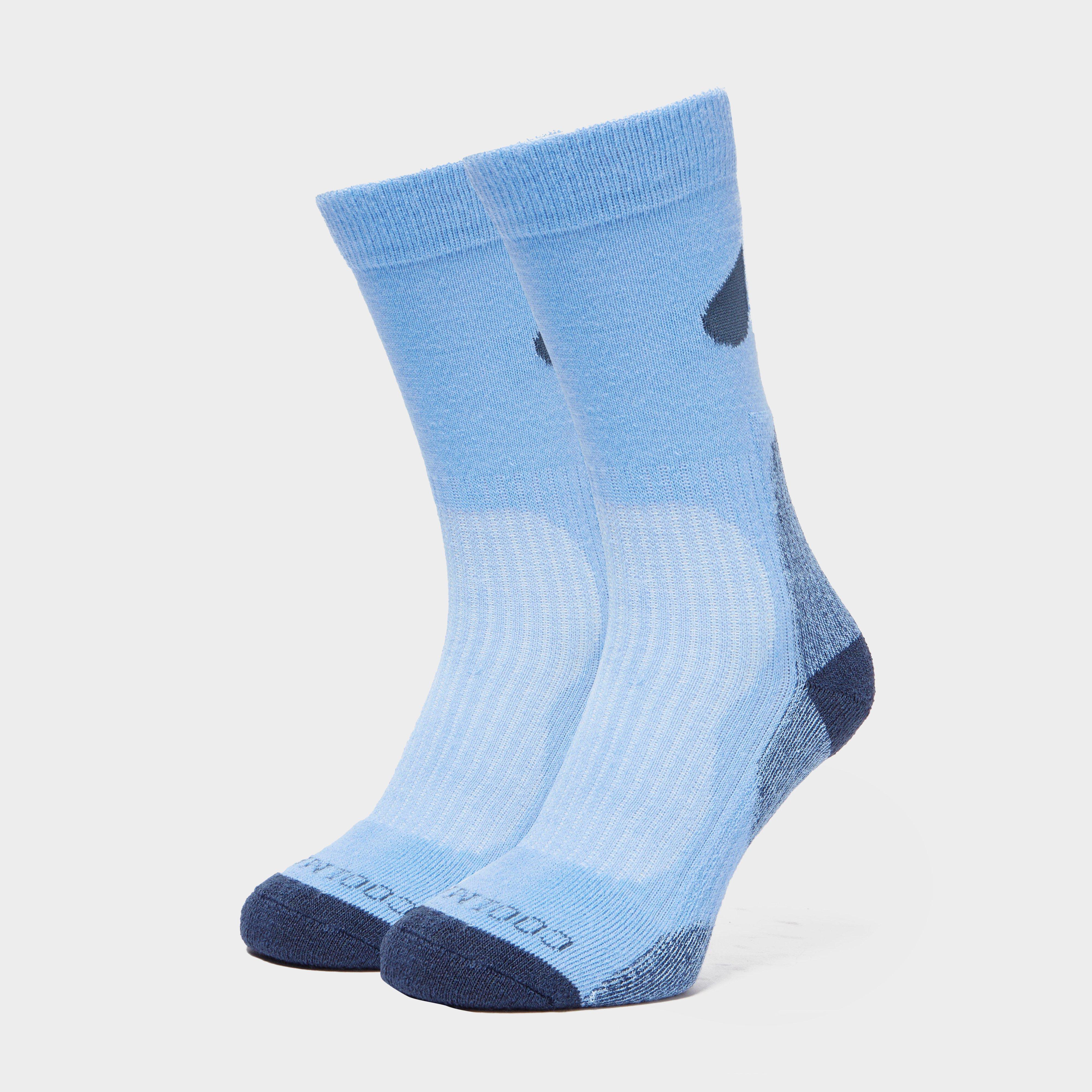 Image of Peter Storm Lightweight Outdoor Sock - 2 Pack - Blue, blue