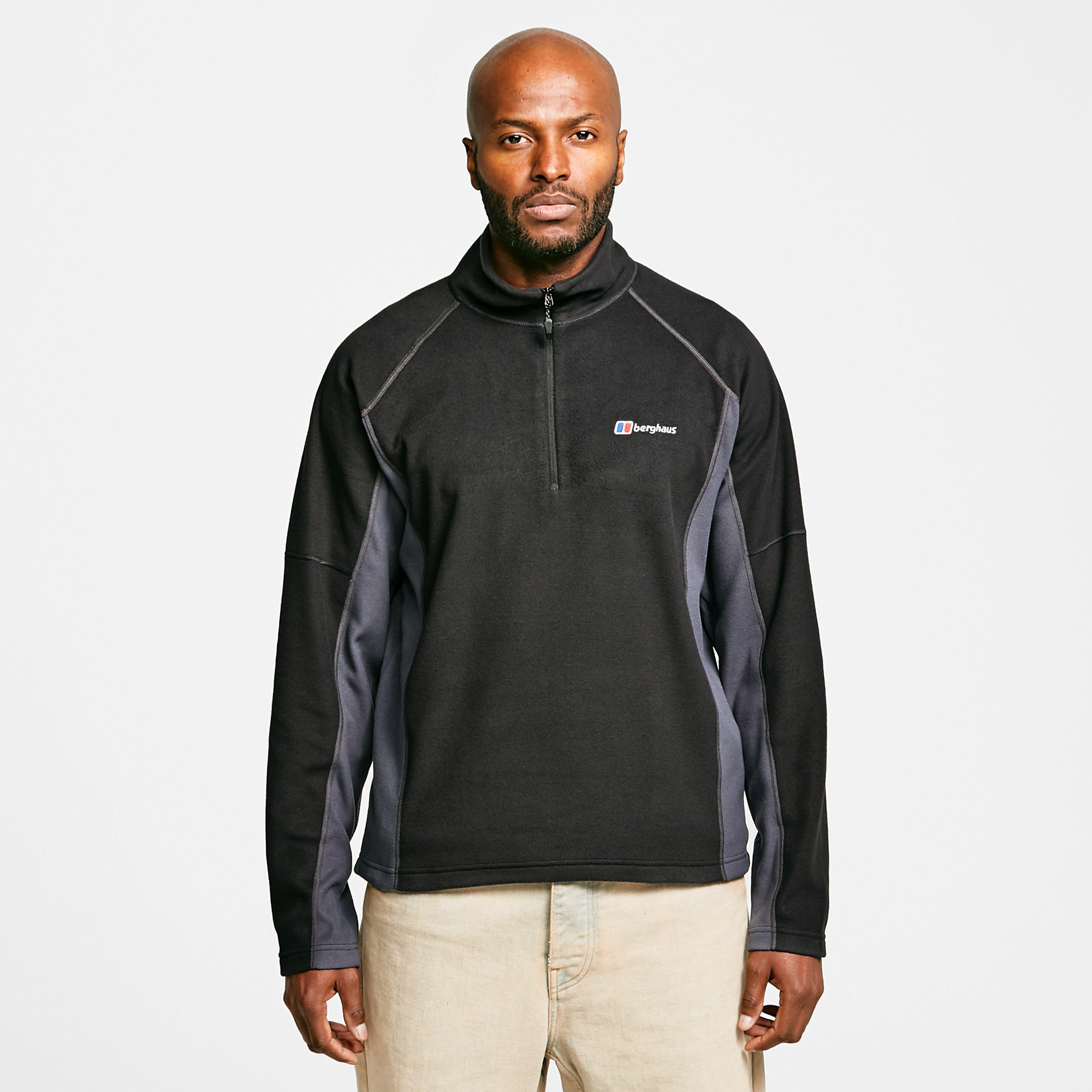 black half zip fleece