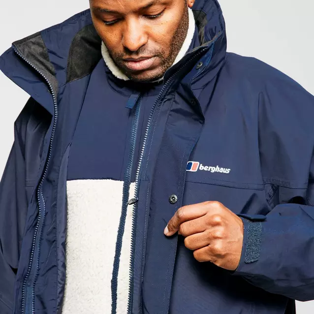 Berghaus waterproof long cornice cheap men's outdoor hooded jacket