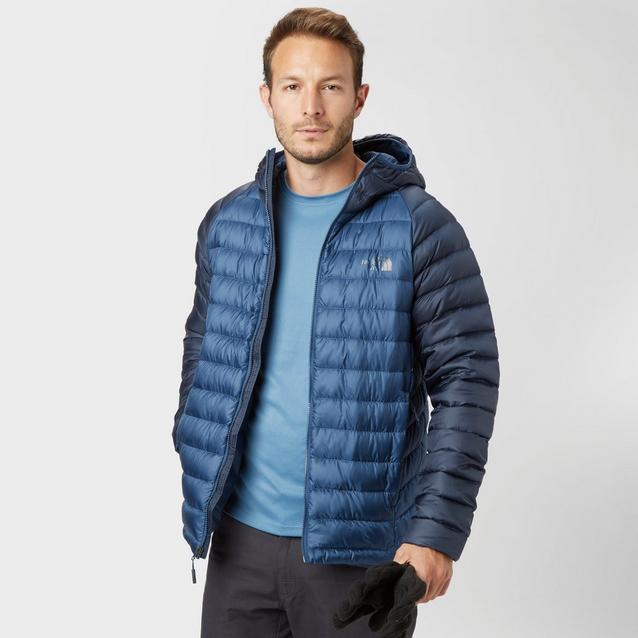 Navy The North Face Men’s Trevail Hooded Down Jacket image 1