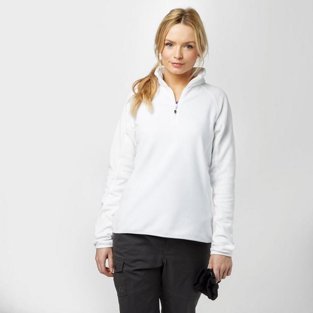 White Berghaus Women’s Hartsop Half-Zip Micro Fleece image 1