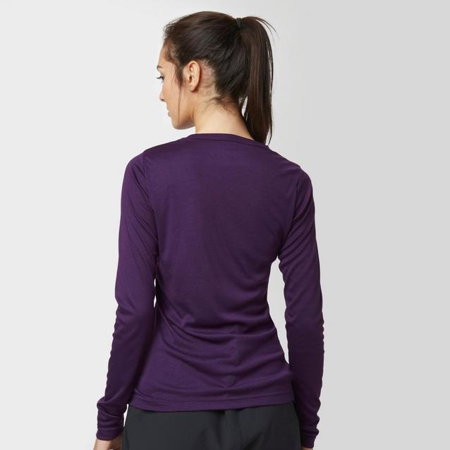 Purple Peter Storm Women's Long Sleeve Thermal Crew Baselayer Top