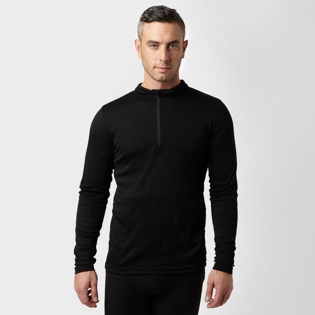 Black Peter Storm Men's Long Sleeve Zip Neck Thermal T-Shirt image 1