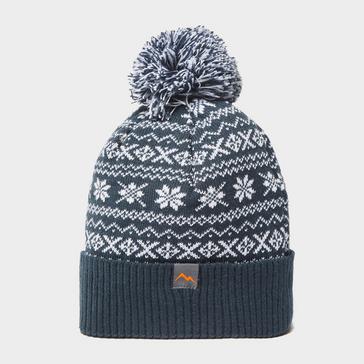 Navy Peter Storm Men's Drew Fairisle Bobble Beanie