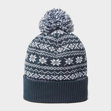 Navy Peter Storm Drew Fairisle Bobble Hat