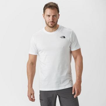 White The North Face Men's Redbox Short Sleeve T-Shirt