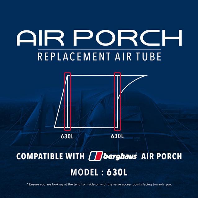 Clear Eurohike Air Porch Replacement Air Tube 630L image 1