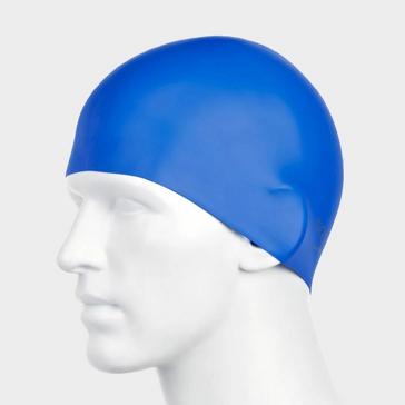 Blue Speedo Plain Moulded Swimming Cap