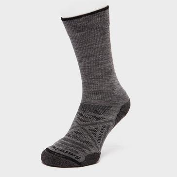 Grey Smartwool Men’s PhD® Outdoor Light Crew Socks