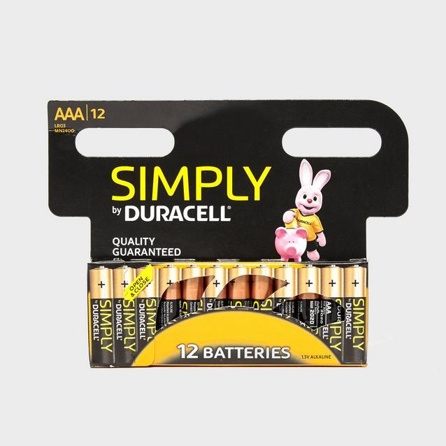 Orange Duracell AAA 2400 Batteries - 12 Pack image 1