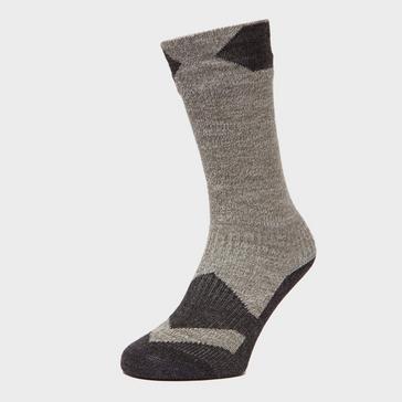 Grey|Grey Sealskinz Men's Mid Length Socks