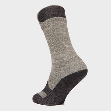 Grey|Grey Sealskinz Men's Mid Length Socks