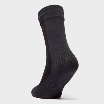 Black Sealskinz Men's Mid length Hiking Socks