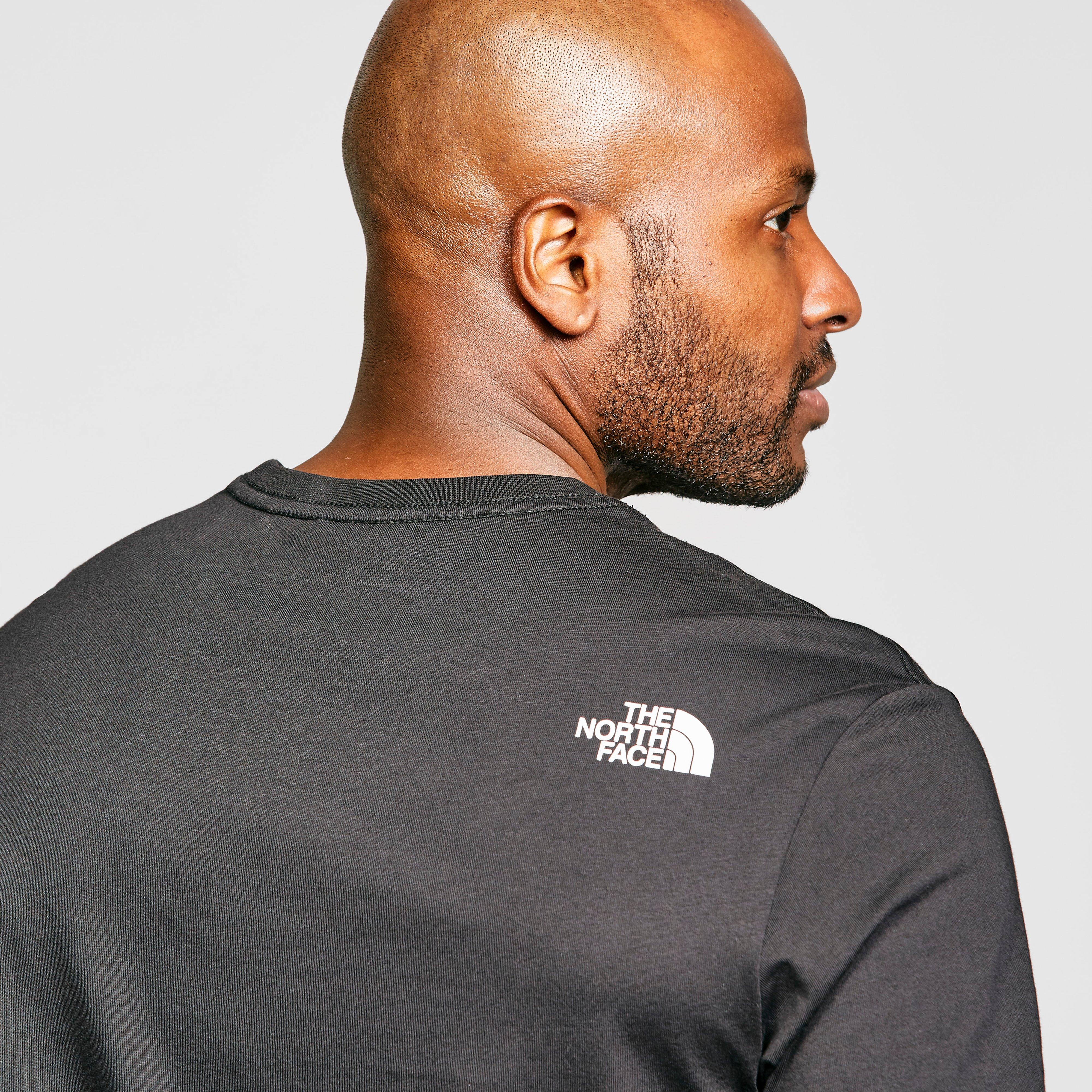 mens grey north face t shirt