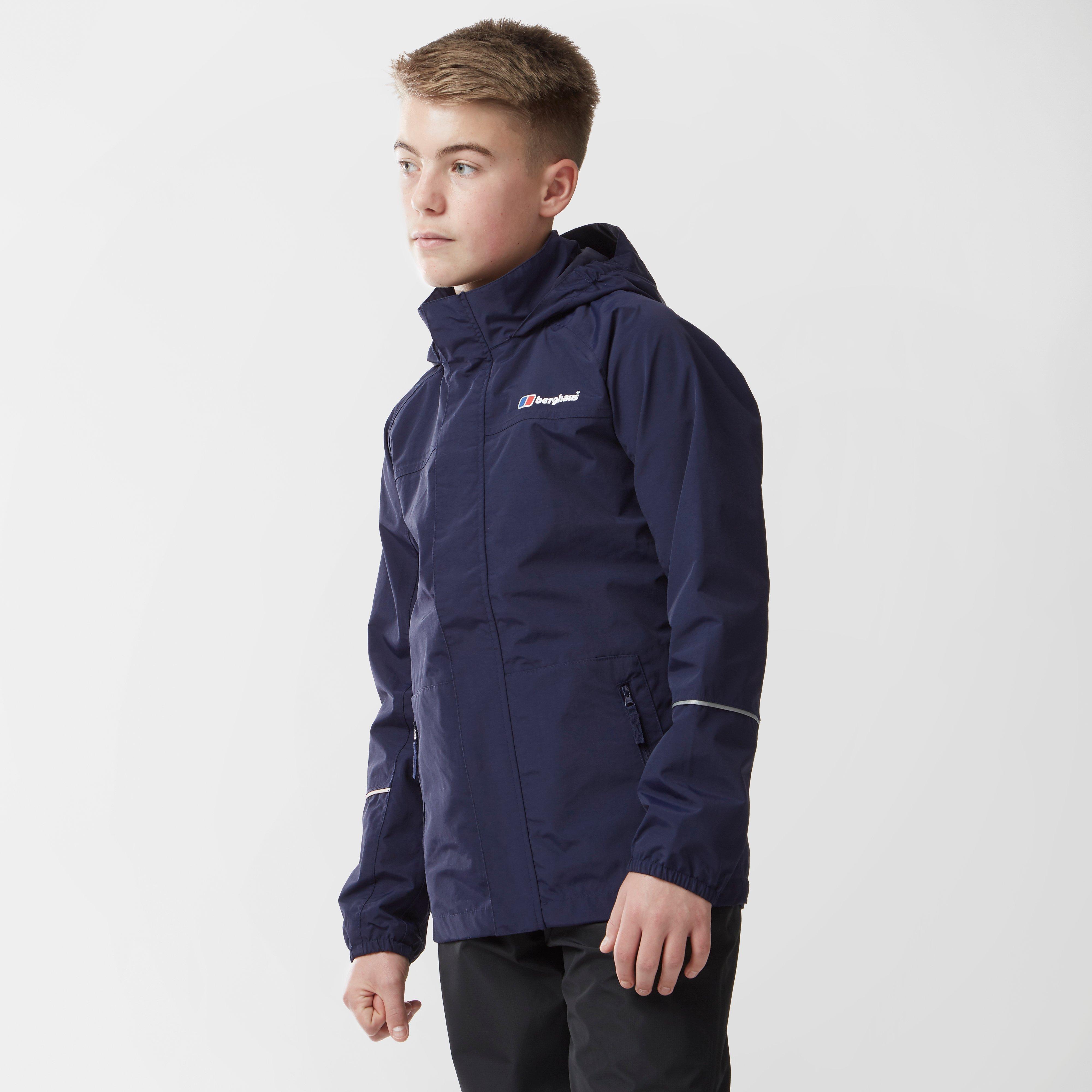 Black Berghaus Boys Callander Waterproof Jacket Coat Age 9-10