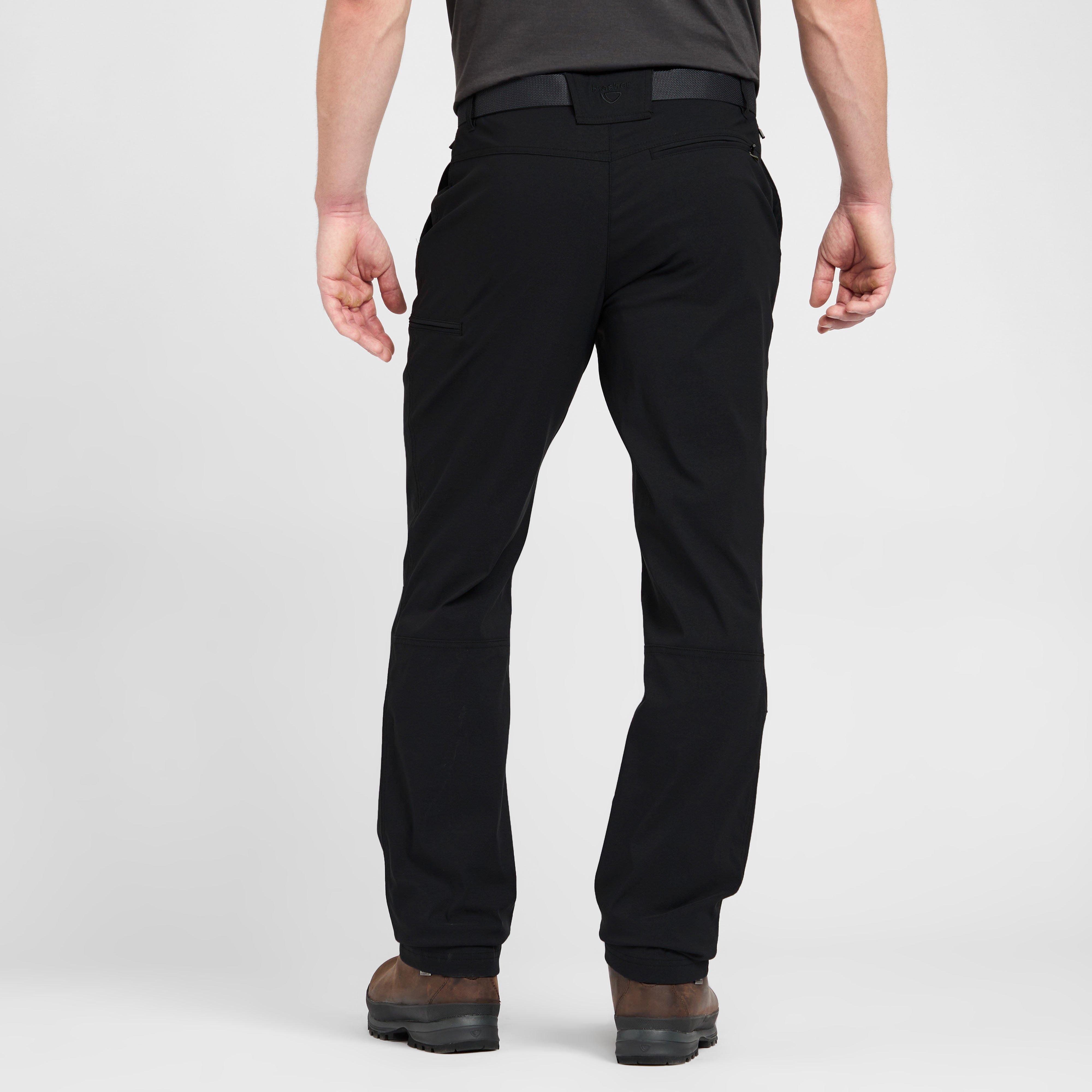 black trousers stretch