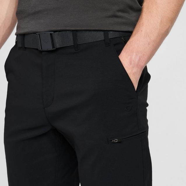 Men's Troggings Walking Trousers, Black Stretch Trekking Trousers