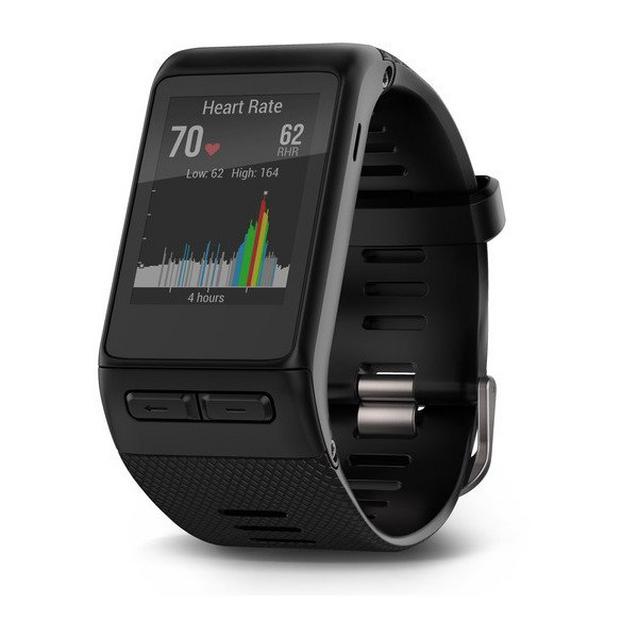 Black Garmin vivoactive HR GPS Smartwatch (Extra Large Wristband) image 1