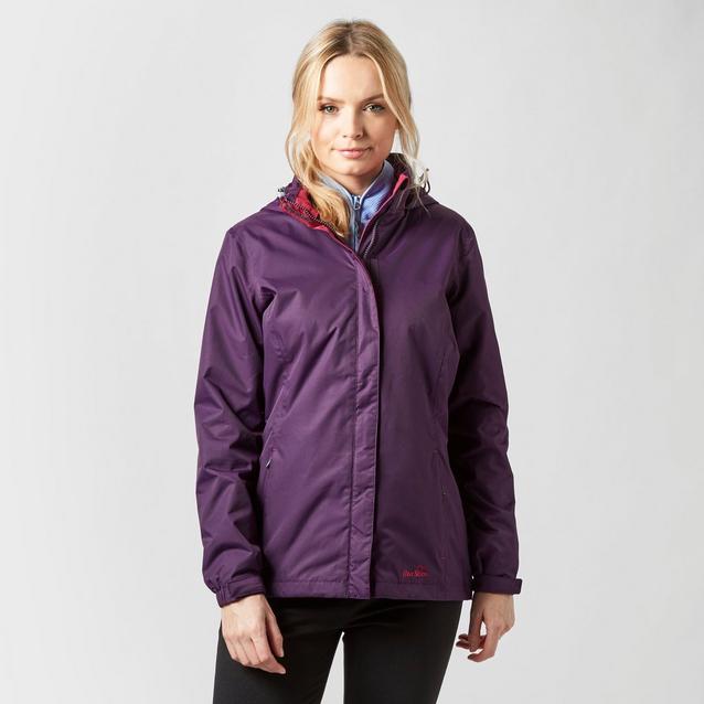 Purple store waterproof coat