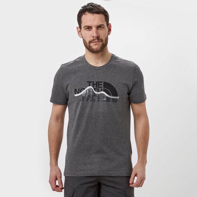 Grey The North Face Men’s Mountain Line T-Shirt image 1
