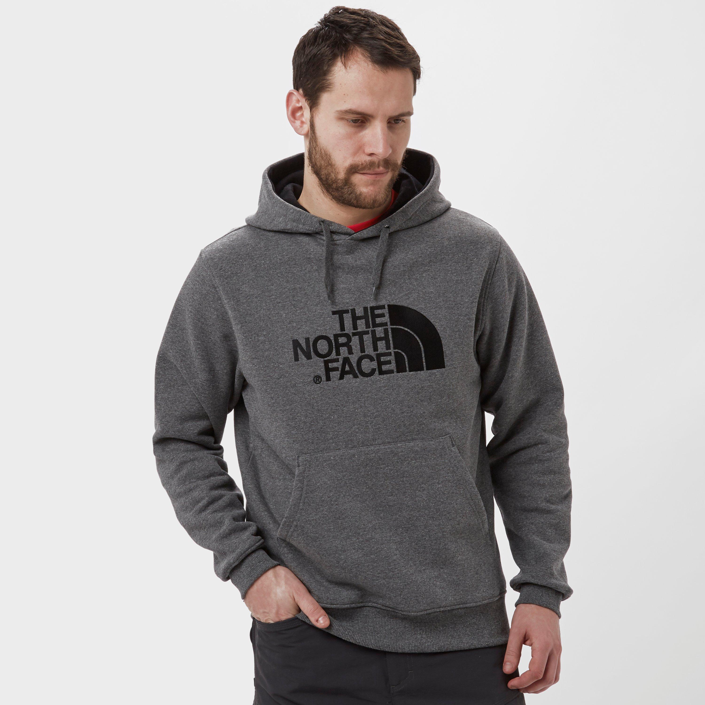 grey north face hoodie mens